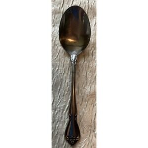 1881 Rogers Oneida Baroque Rose Stainless Teaspoon 6 Inch Silverware Spoon
